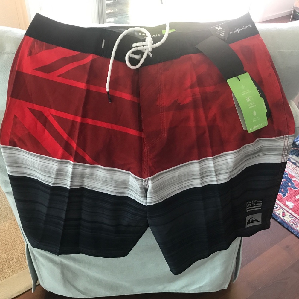 Hawaiian Flag Quicksilver Board Shorts